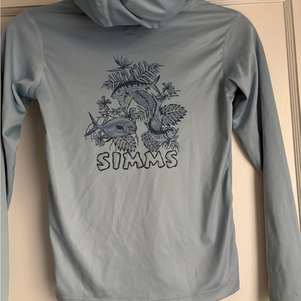 Simms Kids Light Blue Graphic Hoodie
